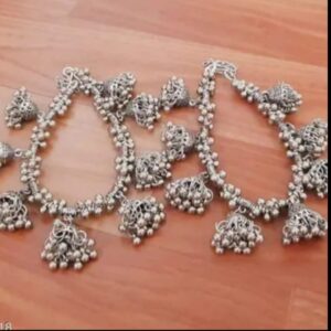 Most Trendy Silver Butterflies anklet for women's & Girls 1 Pair